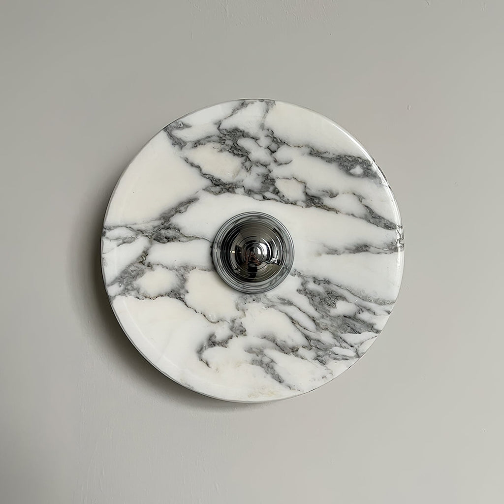 Wall Lamp Marble Disc LED Modern Light Fixture Multiple Colors