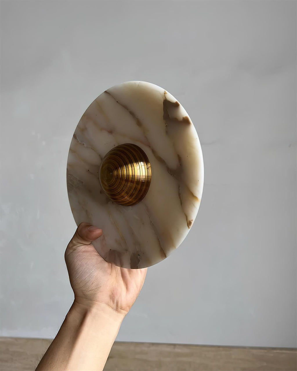 Wall Lamp Marble Disc LED Modern Light Fixture Multiple Colors