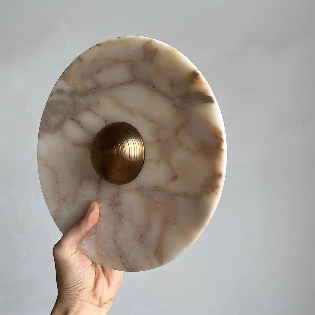 Wall Lamp Marble Disc LED Modern Light Fixture Multiple Colors