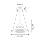 Ritta Travertine Dome & Ring Pendant Lamp