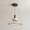 Ritta Travertine Dome & Ring Pendant Lamp