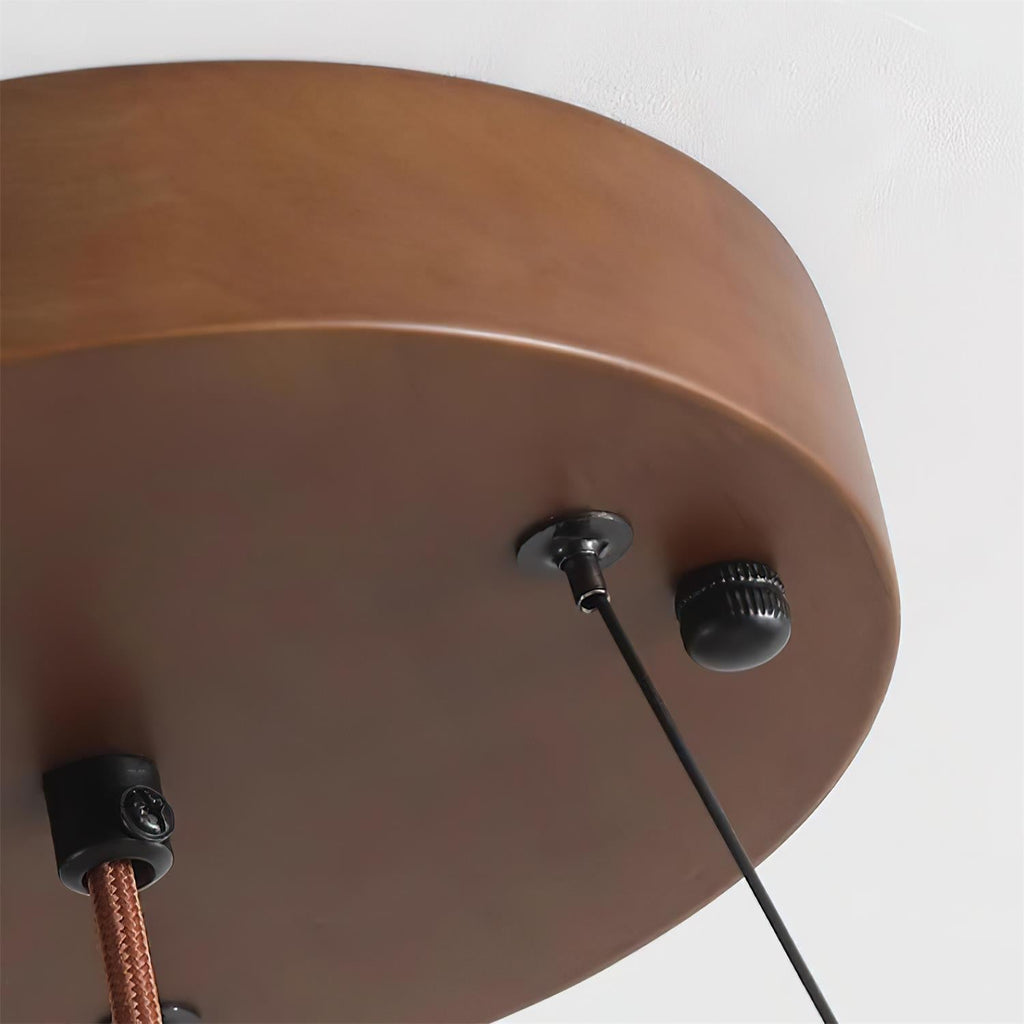 Ritta Travertine Dome & Ring Pendant Lamp