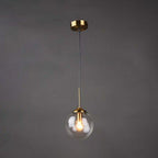 Valentina Designer Bubble Glass Pendant Light, Smoke/Clear/Amber
