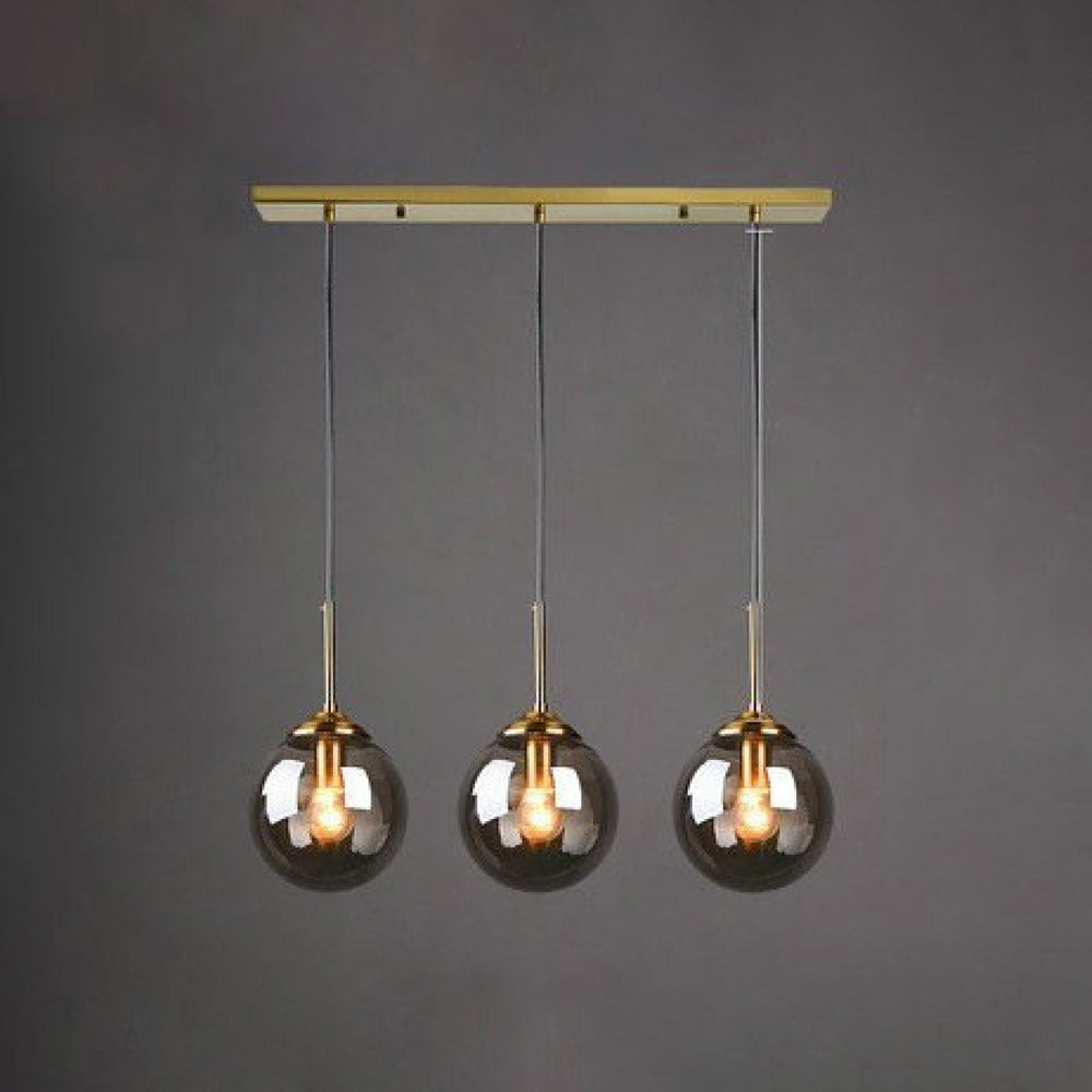 Valentina Designer Bubble Glass Pendant Light, Smoke/Clear/Amber