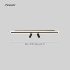 Aim Minimalist Double-linear Ceiling Light Spotlight, Black