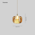Valentina Modern Bubble Glass LED Pendant Light, Amber/Clear/Gray