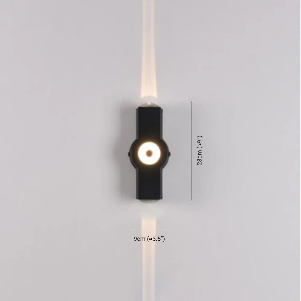 Ovelo Modern Waterproof Minimalist Cross Outdoor Wall Light Garden/Corridor