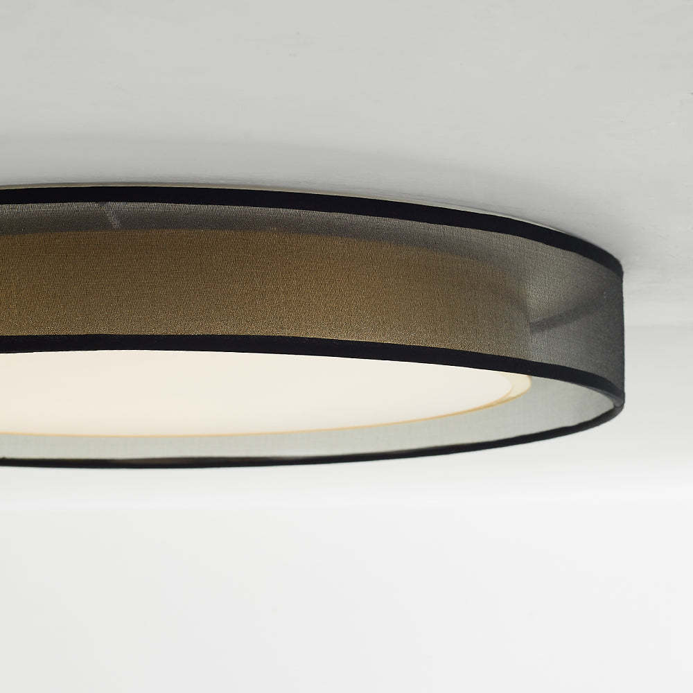 Arisha Nordic Modern Round LED Flush Mount Ceiling Light, Gold Copper