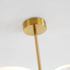 Arisha Art Deco Leaf Metal/ Chandelier, Gold