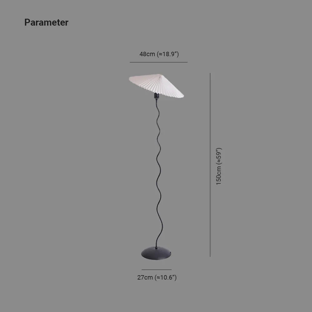 Ritta Modern Mushroom Fabric Led Floor Lamp