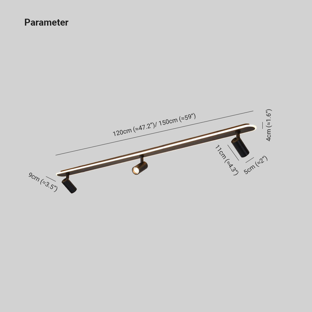 Aim Ceiling Light 120/150 cm Spotlight for Hallway & Living Room
