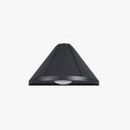 Ray Modern Cone Metal Outdoor Wall Lamp, Black