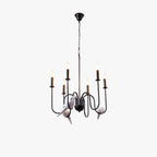 Silva Vintage Chandelier Black Metal Bedroom/Cafe Living Room