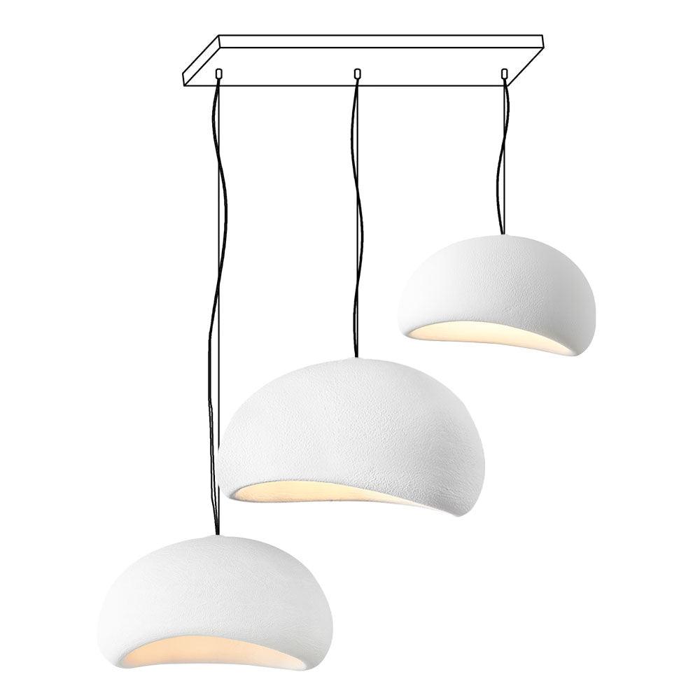 Chandelier Wabi-Sabi Pebble Cluster Organic Form Minimalist Artistic