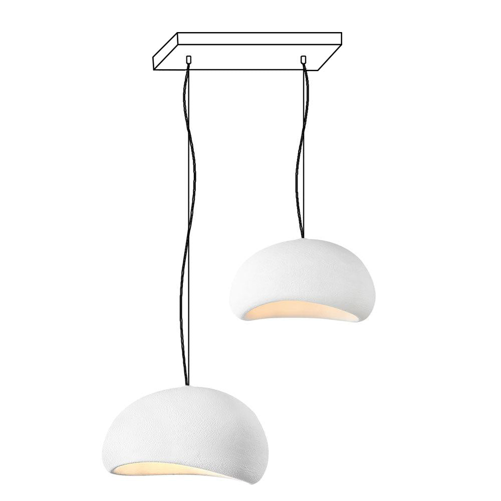 Chandelier Wabi-Sabi Pebble Cluster Organic Form Minimalist Artistic