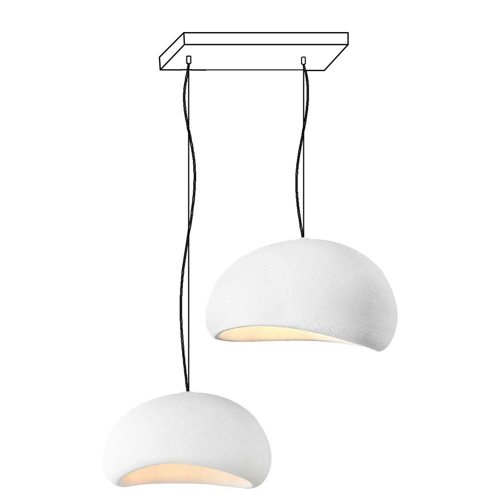 Chandelier Wabi-Sabi Pebble Cluster Organic Form Minimalist Artistic