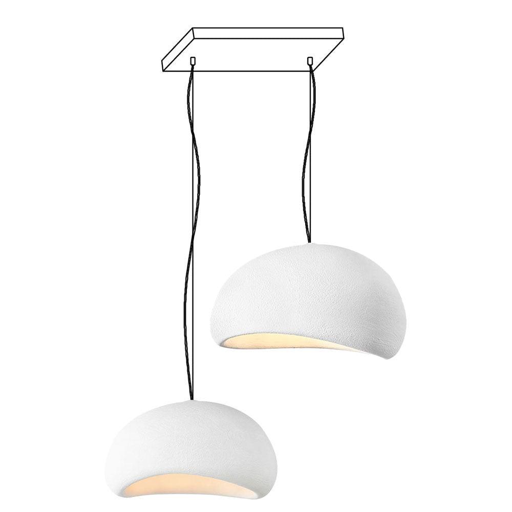Chandelier Wabi-Sabi Pebble Cluster Organic Form Minimalist Artistic