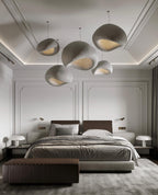 Chandelier Wabi-Sabi Pebble Cluster Organic Form Minimalist Artistic
