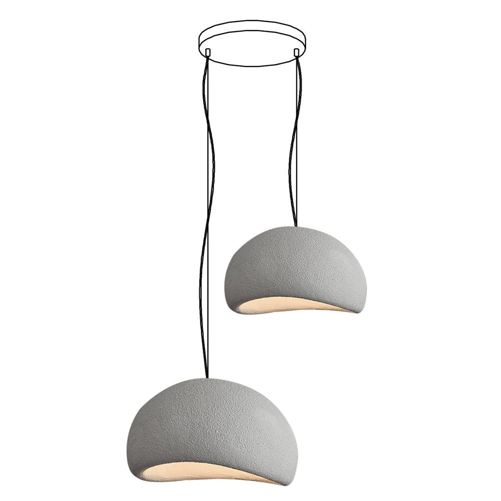 Chandelier Wabi-Sabi Pebble Cluster Organic Form Minimalist Artistic