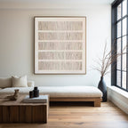 Textured Vertical Linear Relief Painting