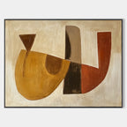 Abstract Mid-Century Modern Oil Painting