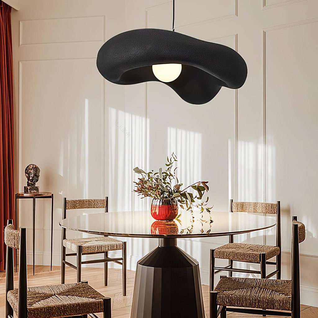 Pendant Lamp Resin in Organic Shape for Modern Interiors Natural