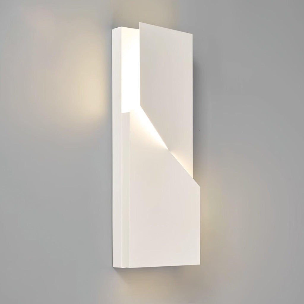 Wall Lamp 3D Geometric Panels Layered Light Art Remote Dimming Modern