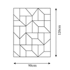 Wall Lamp 3D Geometric Panels Layered Light Art Remote Dimming Modern