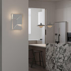 Wall Lamp 3D Geometric Panels Layered Light Art Remote Dimming Modern