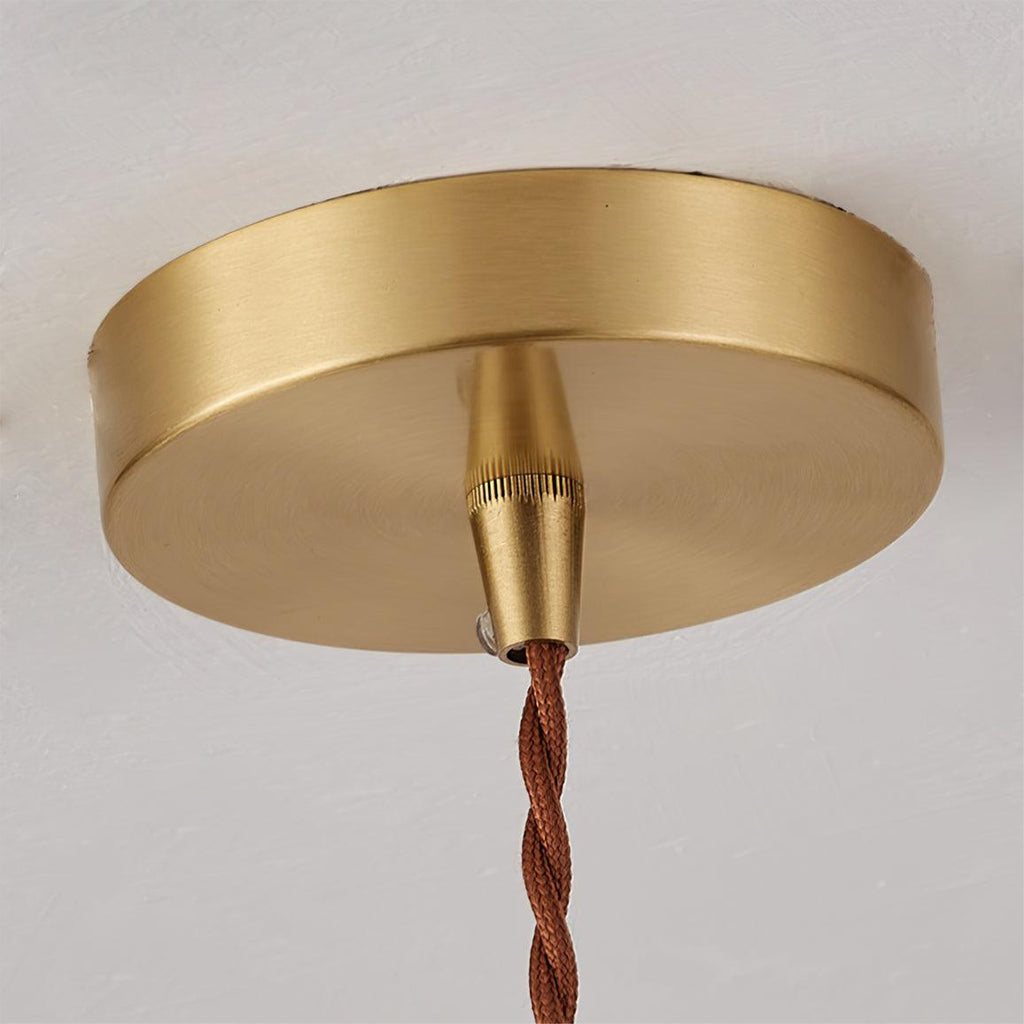 Walnut Glass Pendant Lamp