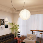 Sylin Pendant Swag Light Mulberry Silk