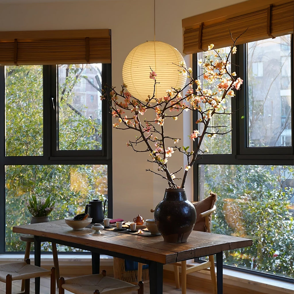 Sylin Pendant Swag Light Mulberry Silk