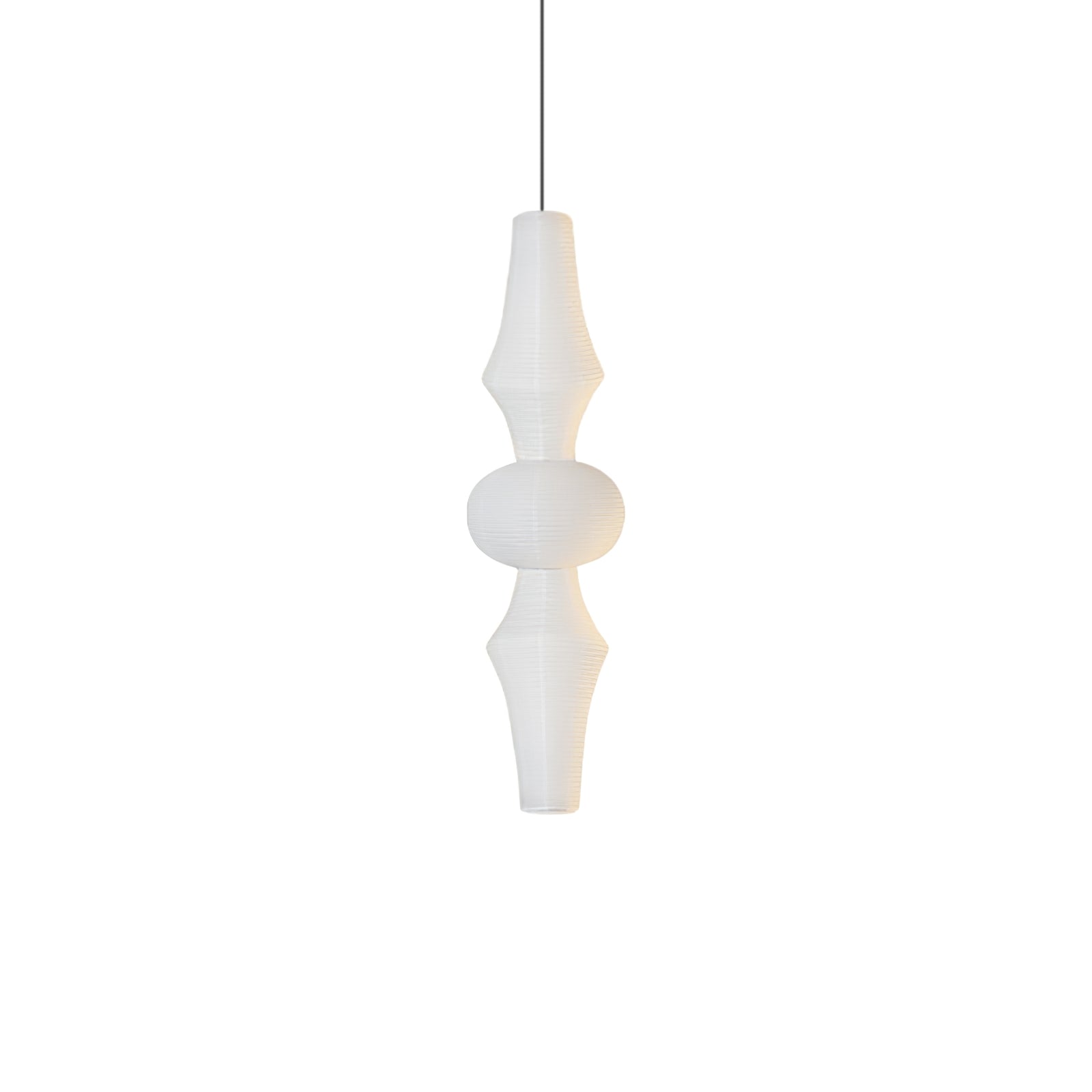 Faye Sculptural Paper Vertical Pendant Light