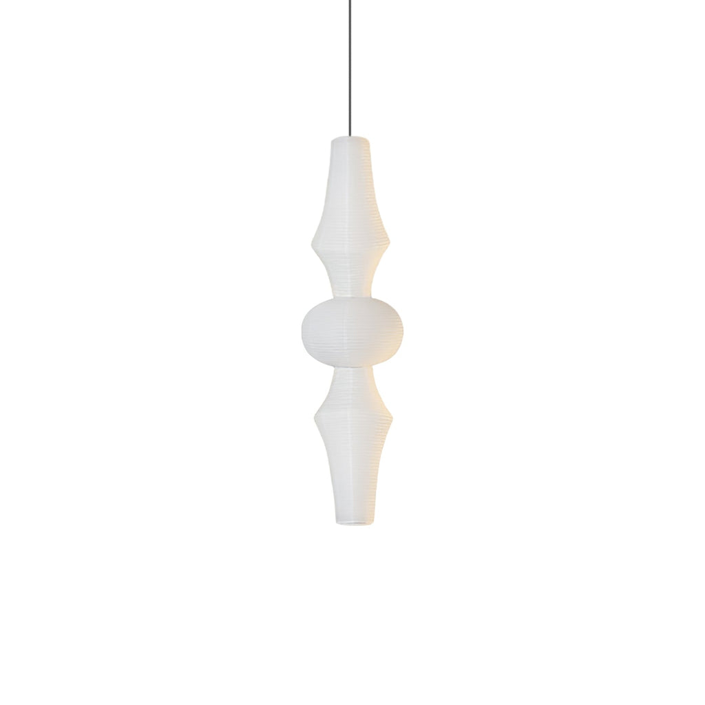 Faye Sculptural Paper Vertical Pendant Light