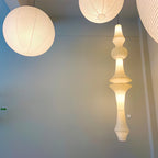 Faye Sculptural Paper Vertical Pendant Light