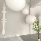 Faye Sculptural Paper Vertical Pendant Light