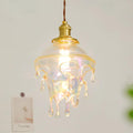 Pendant Lamp Iridescent Water Drop Shade Artistic Glow Contemporary