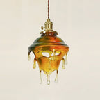 Pendant Lamp Iridescent Water Drop Shade Artistic Glow Contemporary