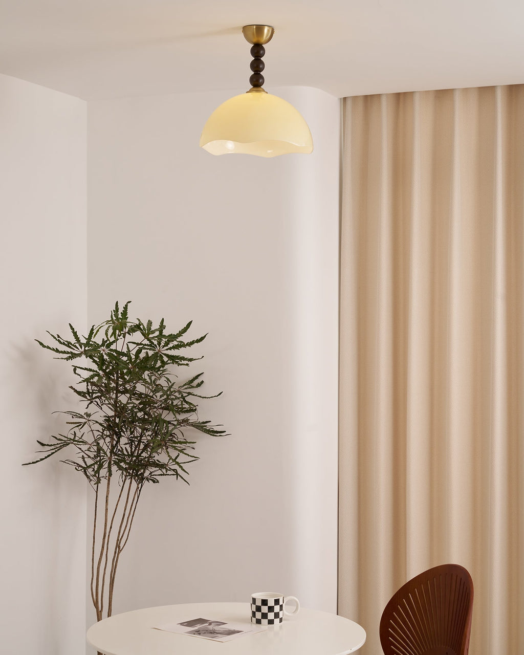 Amberis Vintage Amber Glass Ceiling Light