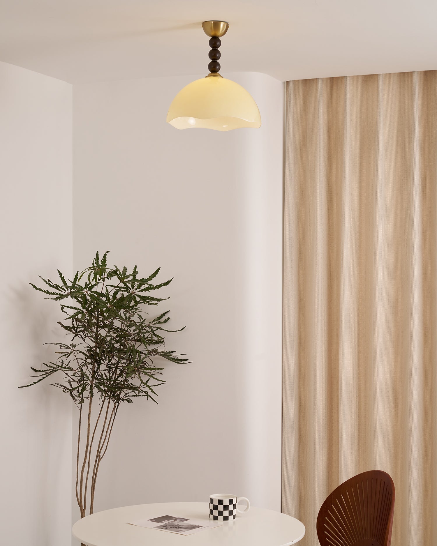 Amberis Vintage Amber Glass Ceiling Light