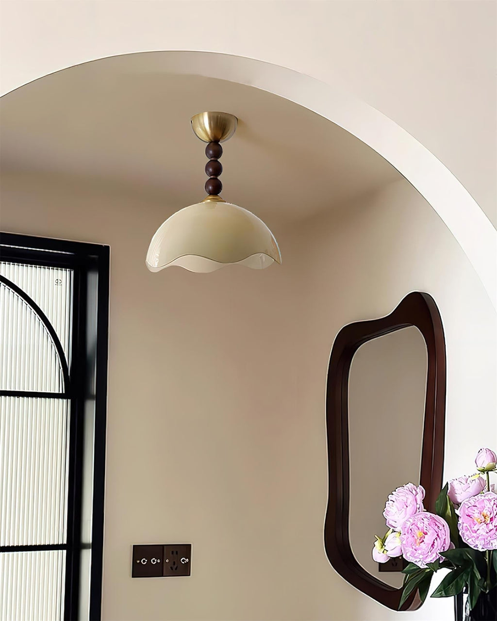 Amberis Vintage Amber Glass Ceiling Light