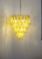 Aurora Chandelier Murano Glass Petal Wave