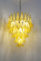 Aurora Chandelier Murano Glass Petal Wave