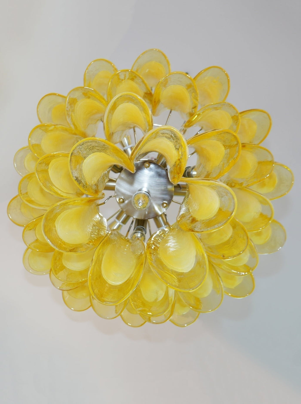 Aurora Chandelier Murano Glass Petal Wave