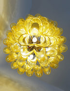 Aurora Chandelier Murano Glass Petal Wave