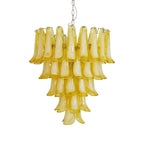 Aurora Chandelier Murano Glass Petal Wave