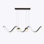 Arisha Nordic Globe Wavy Metal/ Pendant Light
