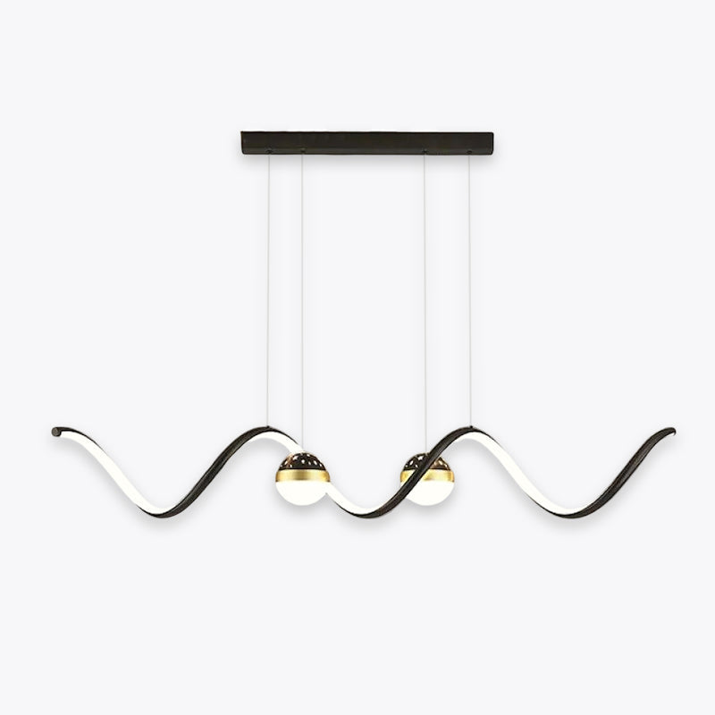 Arisha Nordic Globe Wavy Metal/ Pendant Light