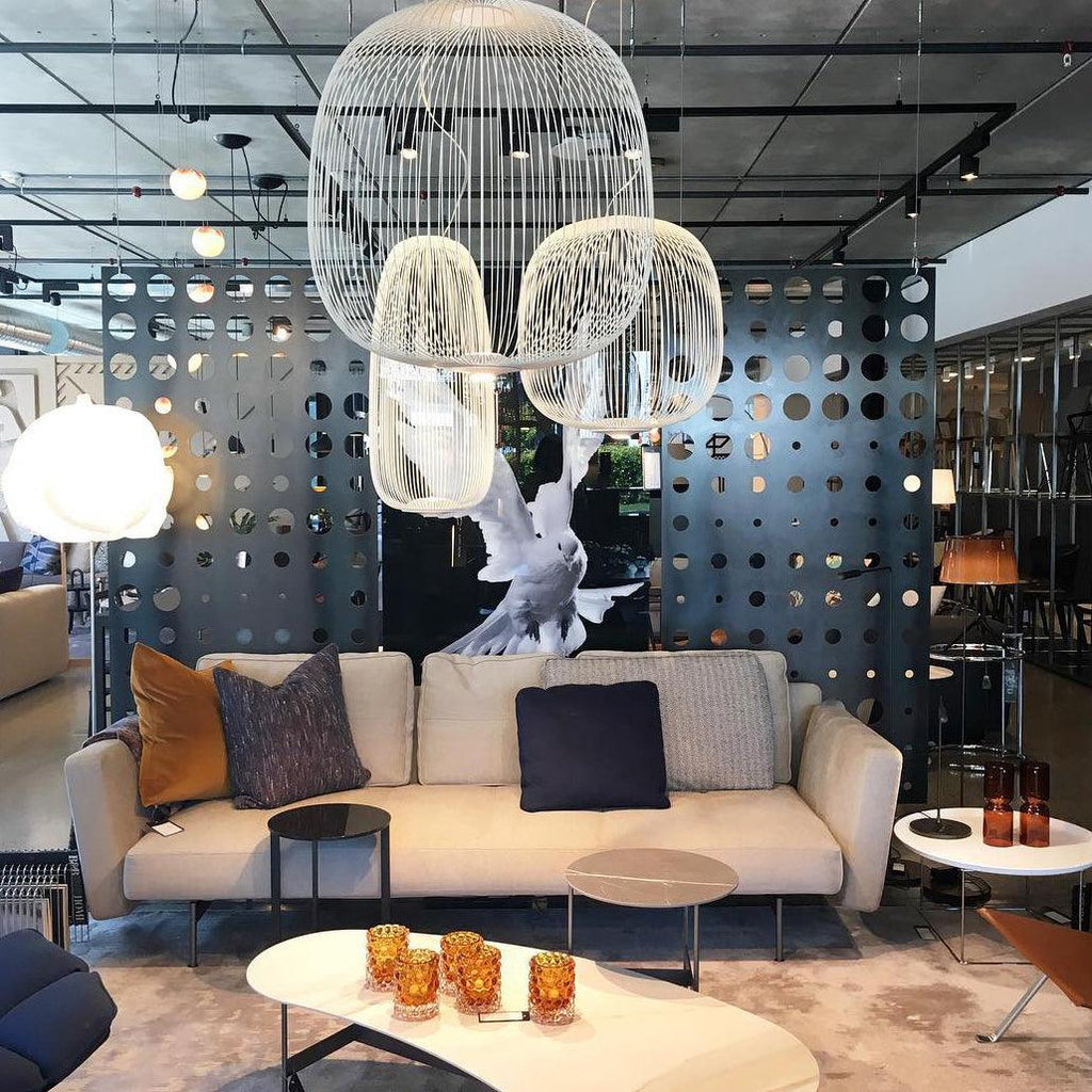 Aero Lightweight Spokes Cage Pendant Light