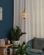 Goose White Alabaster Copper Pendant Lamp